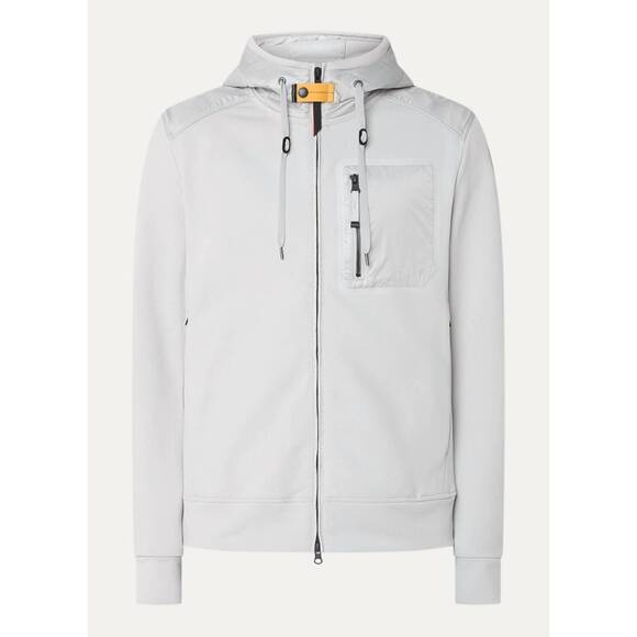 NEW PARAJUMPERS marcel jacket with hood and chest pocket in light gray - Picture 4 of 4